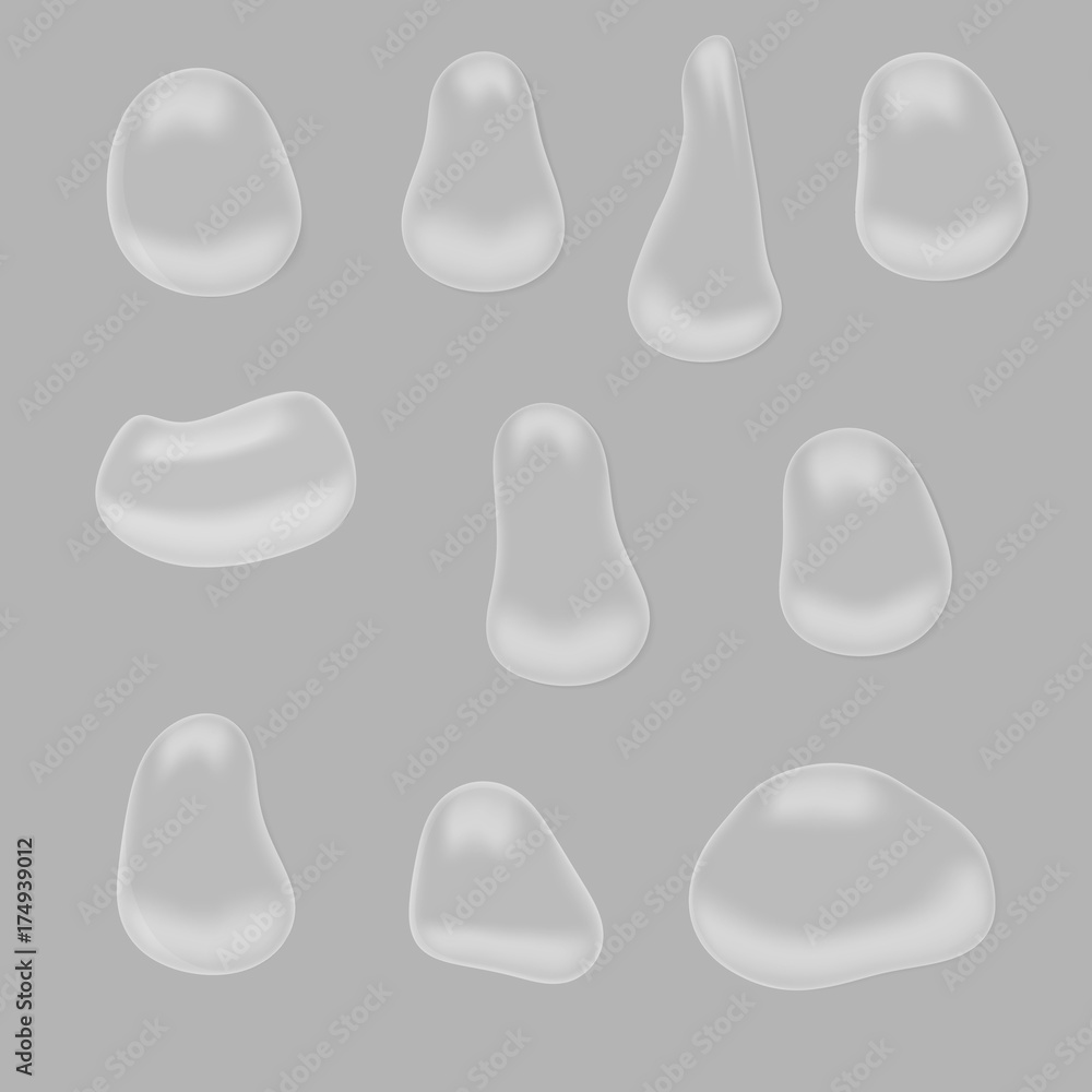 Drops of water. Vector illustration Drops of water. Vector illustration
