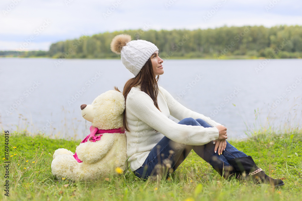 girl with Teddy bear
