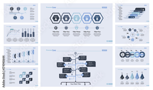 Creative diagram design set