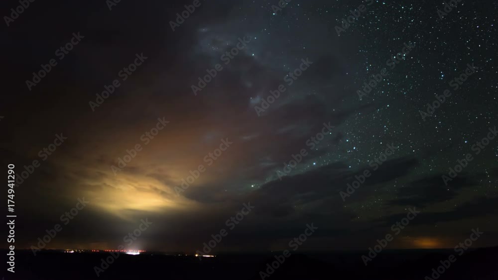 Grand Canyon National Park North Rim Milky Way Time Lapse and Thunder Storm Clouds Grand Canyon National Park North Rim Milky Way Time Lapse and Thunder Storm Clouds