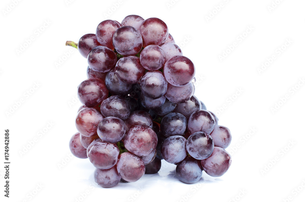 Single Bunch of red grapes fruits - cool fresh Single Bunch of red grapes fruits - cool fresh