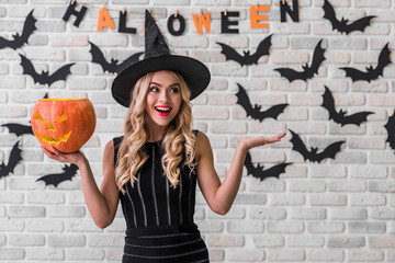 Girl ready for Halloween party