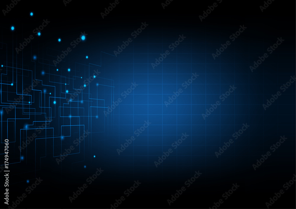 digital technology background on dark blue digital technology background on dark blue
