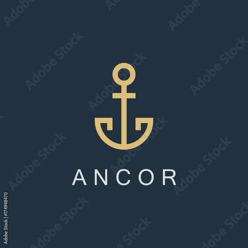 Fototapeta anchor logo