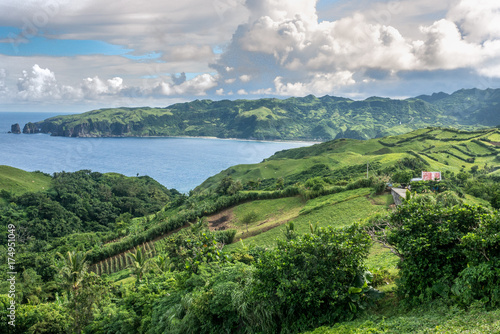 Beautiful view from Naidi Hills , Ivatan Island, Philippines