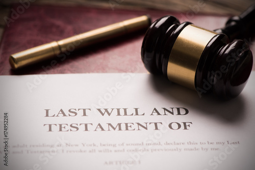 Wallpaper Mural Last Will And Testament Document On Desk. Torontodigital.ca