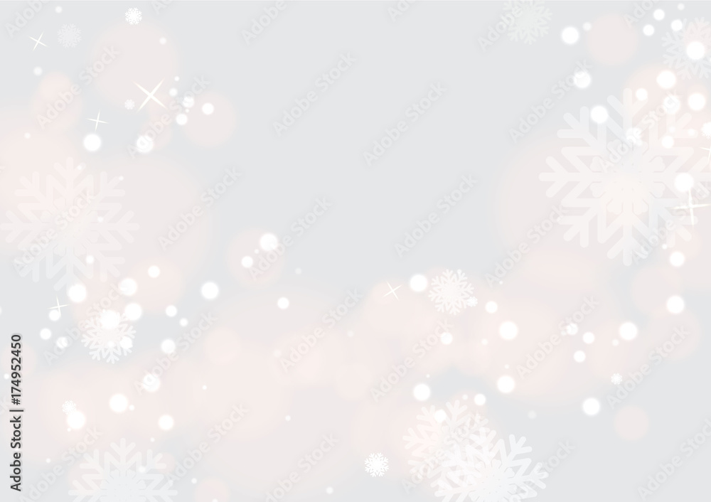 background with beautiful snow