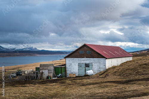 Traditional Iceland farm house