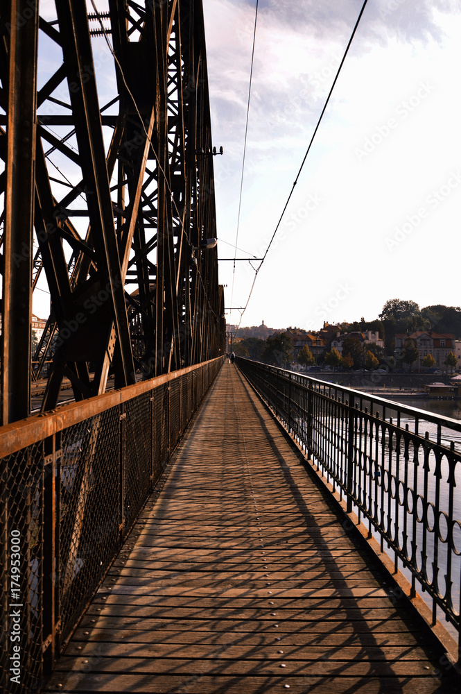Iron Bridge in Prague