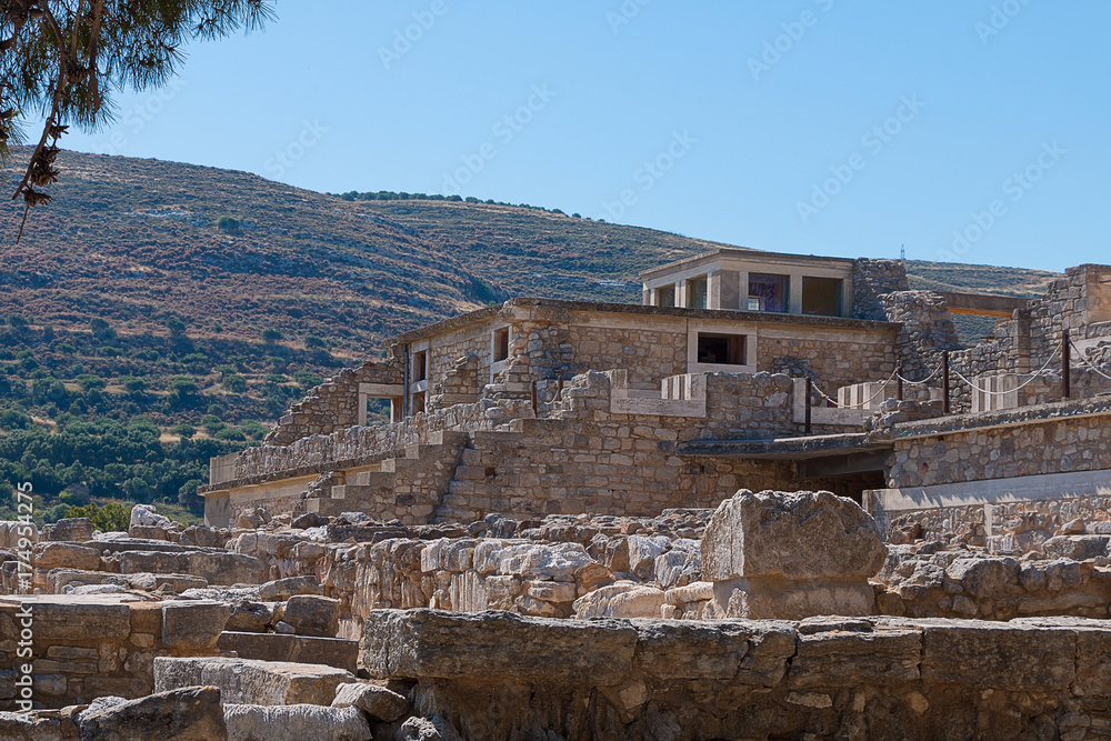 The Minoan civilization of Crete. The Ruins Of The City.