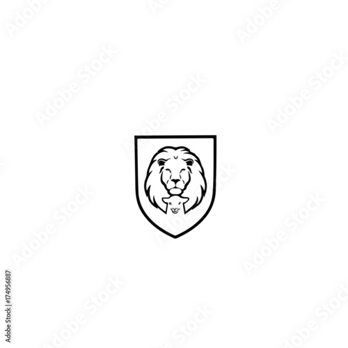 lion-lamb-logo-vector
