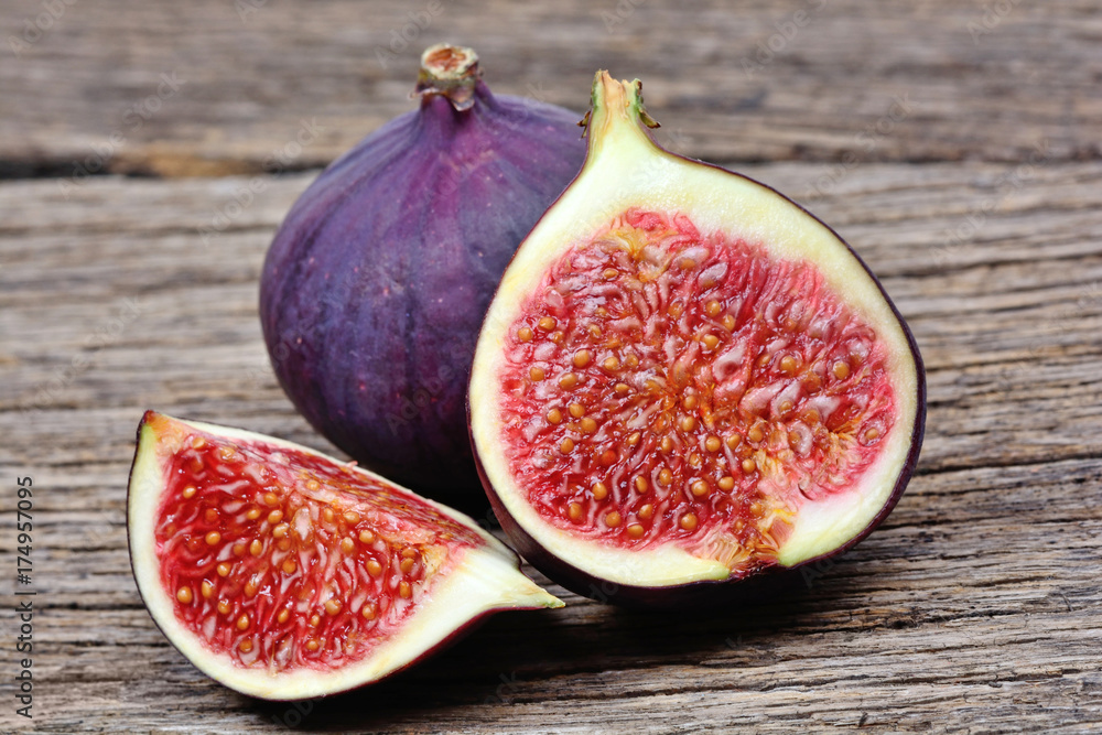 Figs on wooden background Figs on wooden background