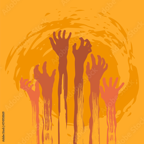 halloween zombie hand