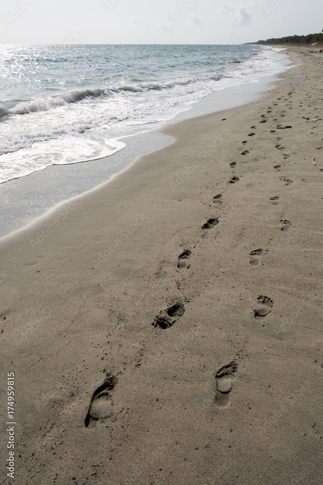 view of the feet on a sea beach view of the feet on a sea beach