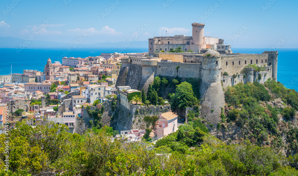 Gaeta Castle in a summer morning, province of Latina, Lazio, central Italy.