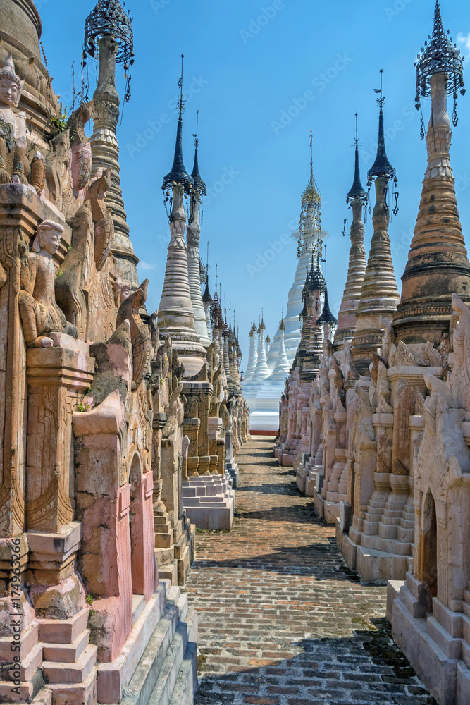 Myanmar Shan state Kakku pagoda field Myanmar Shan state Kakku pagoda field