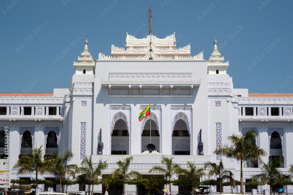 Myanmar Yangon city hall