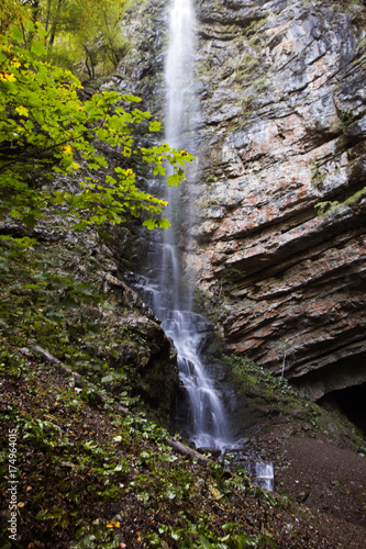 Zeleni vir  Green whirlpool  waterfall near Skrad  Gorski kotar - Croatia