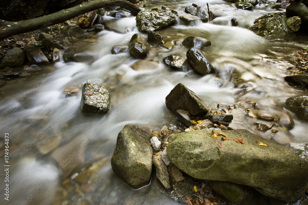 Curak creek in Vrajzi prolaz (Devil's passage) trip place near Skrad in Gorski kotar, Croatia Curak creek in Vrajzi prolaz (Devil's passage) trip place near Skrad in Gorski kotar, Croatia