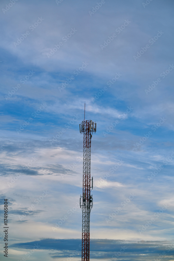 Telephone tower poles sky clouds as background. Telephone tower poles sky clouds as background.
