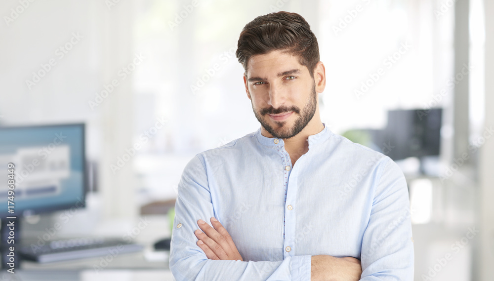Confident young businessman portrait Confident young businessman portrait