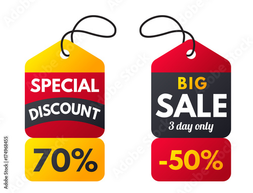 Super sale extra bonus red banners text label business shopping internet promotion discount offer vector illustration
