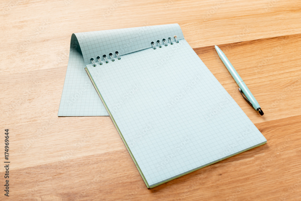 Notebook and pencils Notebook and pencils