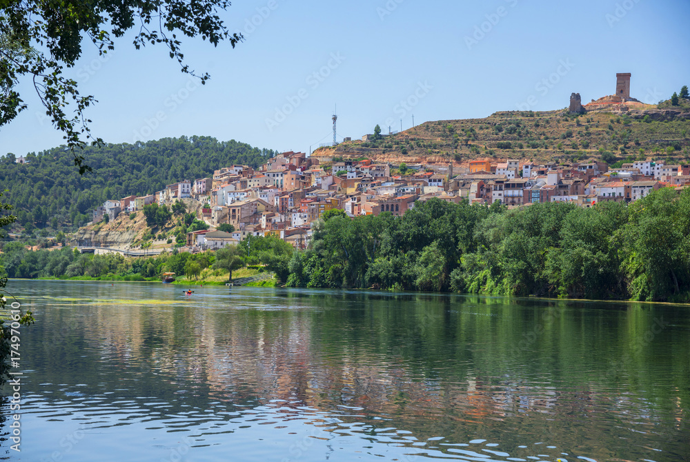 Asco on the Ebro river in South Catalonia, Spain