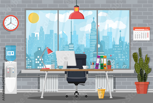 Office building interior.