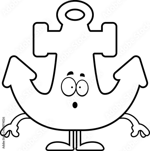 Surprised Cartoon Anchor
