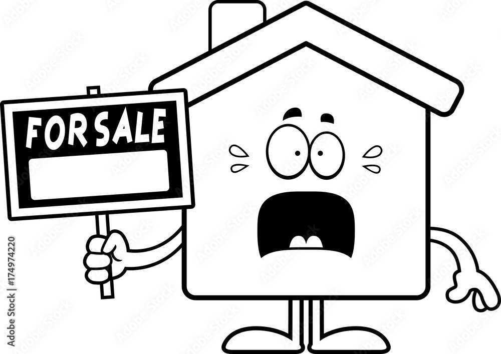 Scared Cartoon Home Sale Scared Cartoon Home Sale