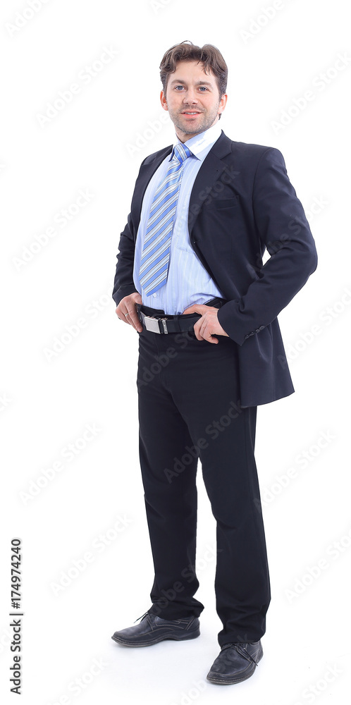 in full growth. portrait of a successful businessman in full growth. portrait of a successful businessman
