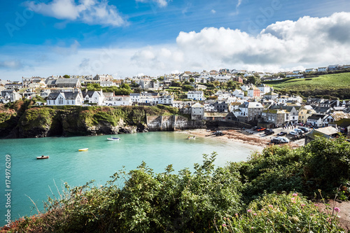 old fishing village / Port Isaac, the little village on the sea in Cornwall