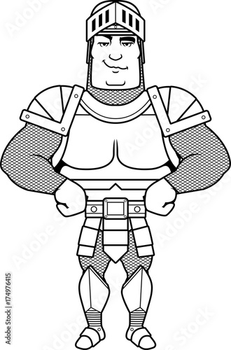 Confident Cartoon Knight