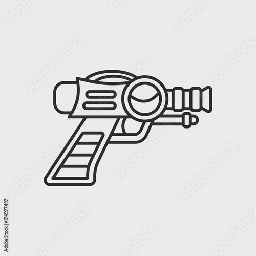 Space Laser Ray Gun. Gun toy