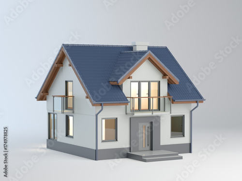 Single-family house illustration photo
