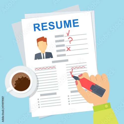 woman hr edit resume