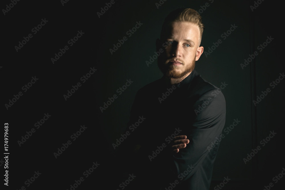 young bearded fashion man young bearded fashion man