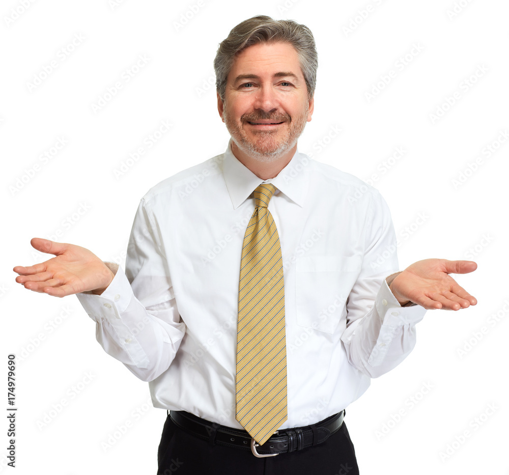 smiling businessman smiling businessman