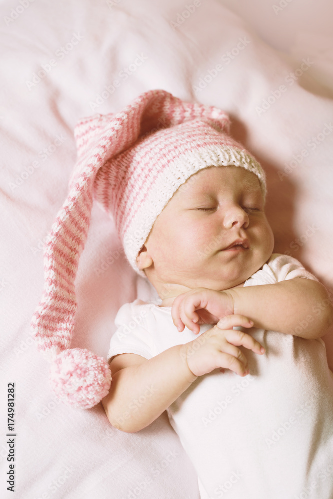 A newborn baby of two months