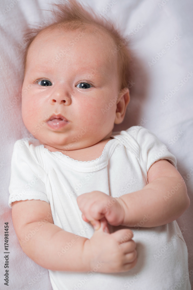 A newborn baby of two months A newborn baby of two months