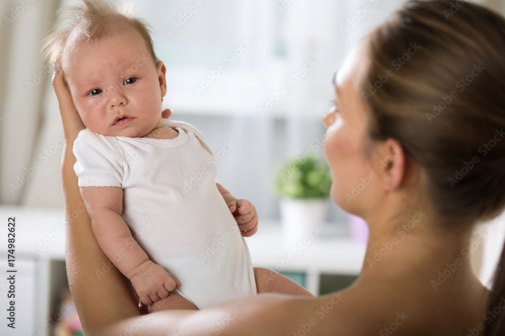 Mom with a baby Mom with a baby