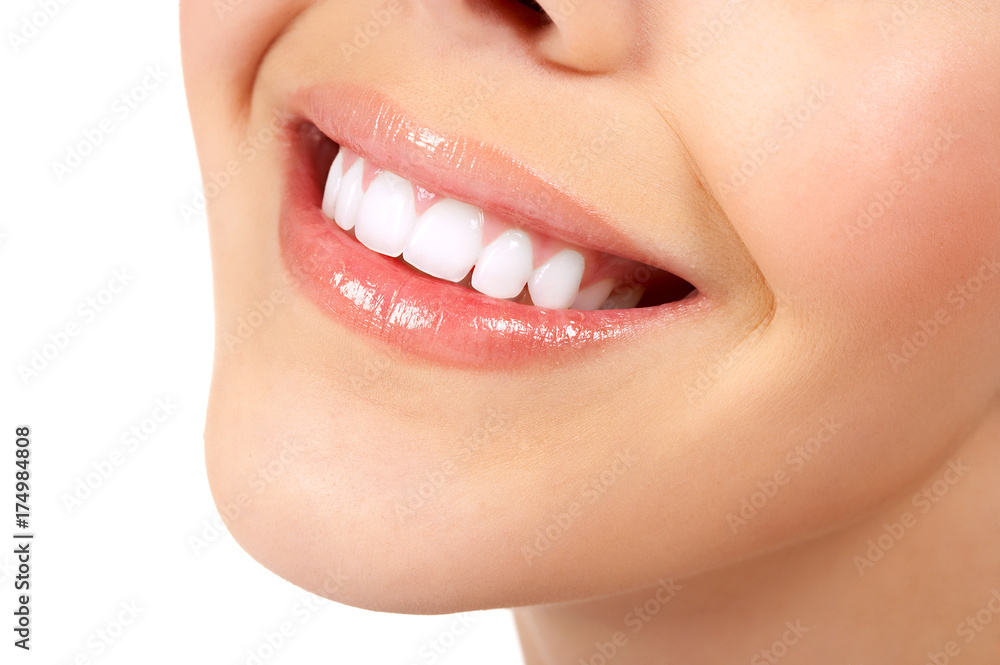 Obraz premium Piękny uśmiech kobiety.