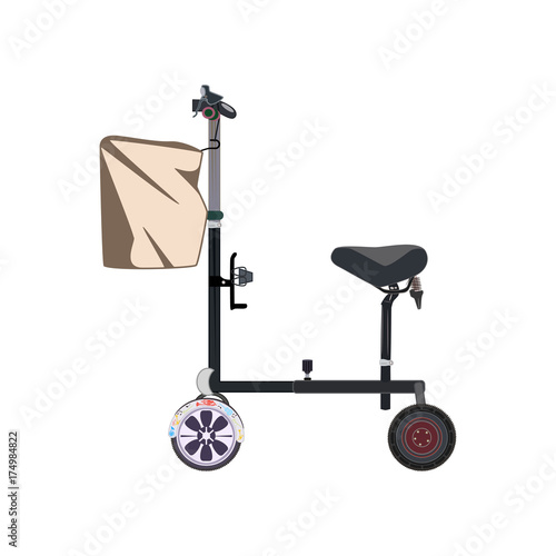 Hoverbike vector flat icon