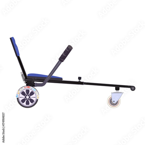 Hoverkart vector flat icon