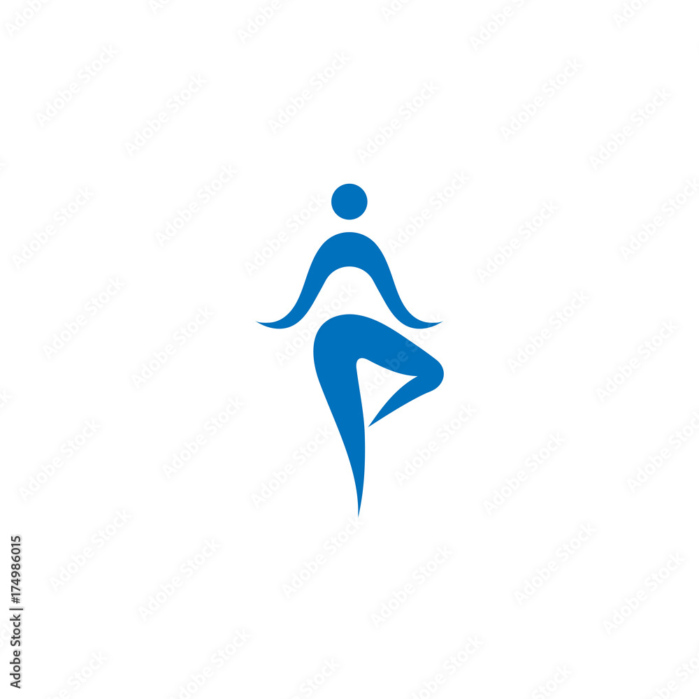 Yoga logo abstract design vector illustration template Yoga logo abstract design vector illustration template
