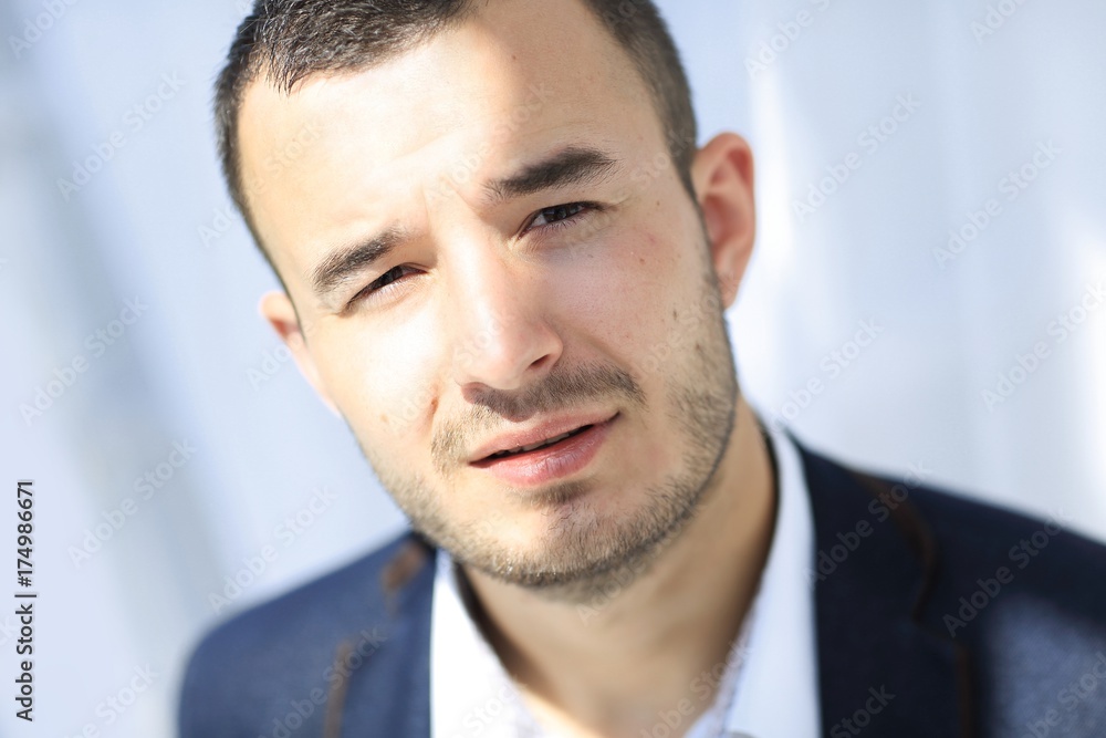 closeup.portrait of modern business man. closeup.portrait of modern business man.