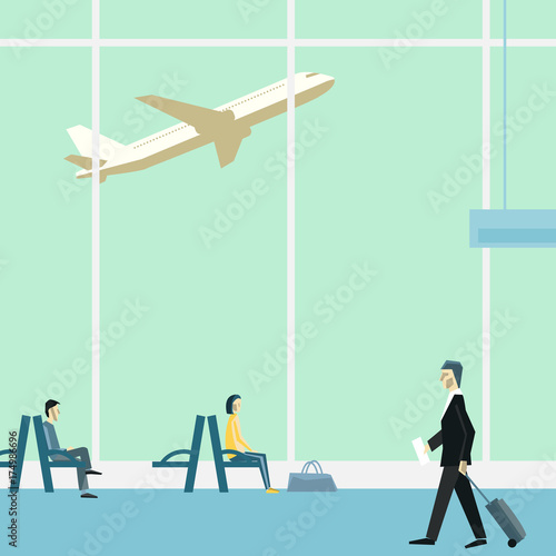 People at the airport.