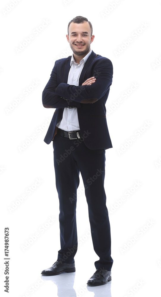 in full growth .portrait of successful business man. in full growth .portrait of successful business man.