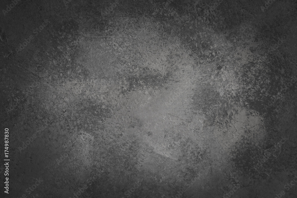 Fototapeta premium Tekstura betonu, tło ściany wewnętrzne loft. Winieta